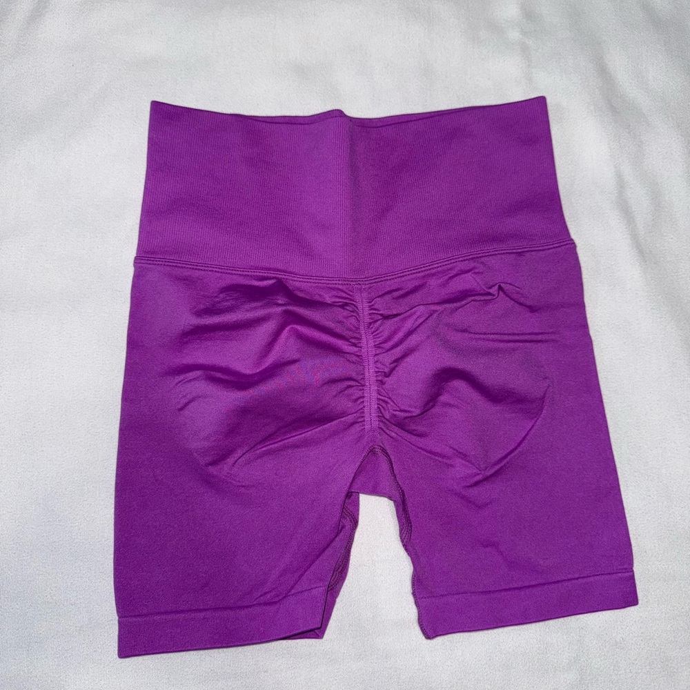 Purple High-Waisted Shorts TikTok Shop Scrunch